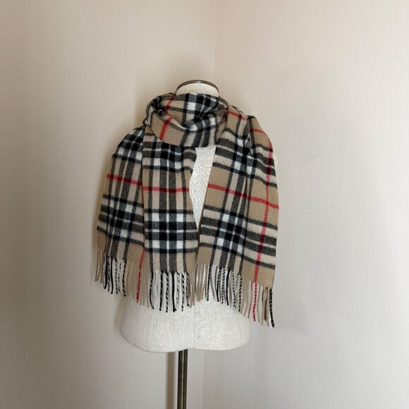 James Pringle Weavers 100% Wool Tartan Plaid Fringe Scarf OS Unisex Old Money - Picture 3 of 5